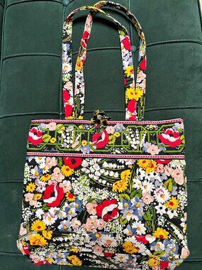 Vera Bradley Quilted Tote Bag Lot of 3 Retired Prints Floral Paisley